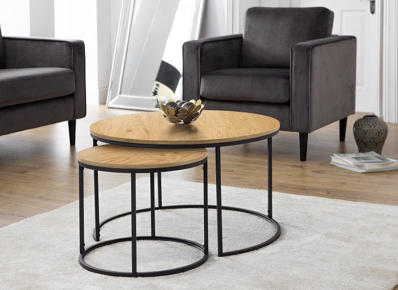 Bellini Oak Table Nest Room