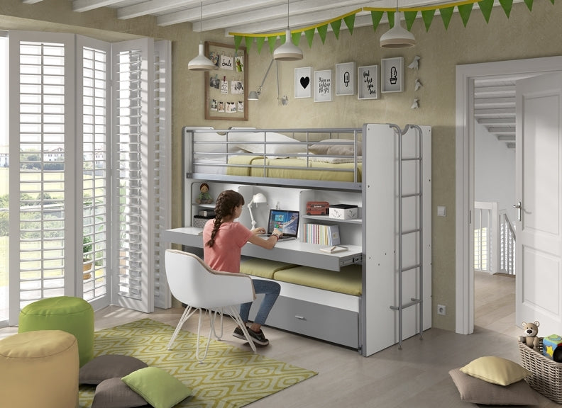 Bonny Grey High sleeper Room - 3