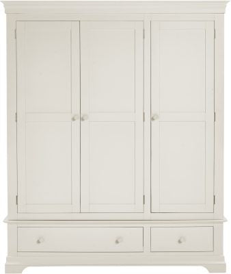 BORDEAUX 3 DOOR WARDROBE - IVORY