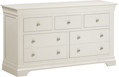 BORDEAUX 3+2 DRAWER CHEST - IVORY PRE-ORDER FOR JAN