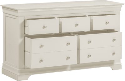BORDEAUX 3+2 DRAWER CHEST - IVORY PRE-ORDER FOR JAN