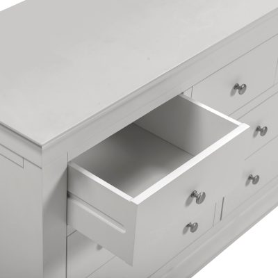BORDEAUX 3+2 DRAWER CHEST - PEBBLE GREY