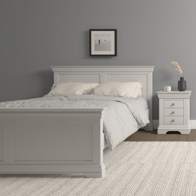 BORDEAUX 5' HIGH END BED - IVORY