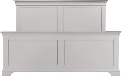 BORDEAUX 5' HIGH END BED - PEBBLE GREY