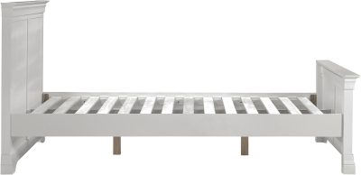 BORDEAUX 5' HIGH END BED - PEBBLE GREY
