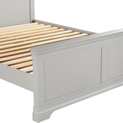 BORDEAUX 5' HIGH END BED - PEBBLE GREY