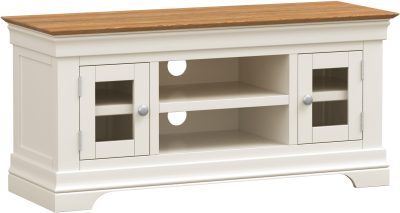 BORDEAUX SMALL TV STAND - IVORY/OAK