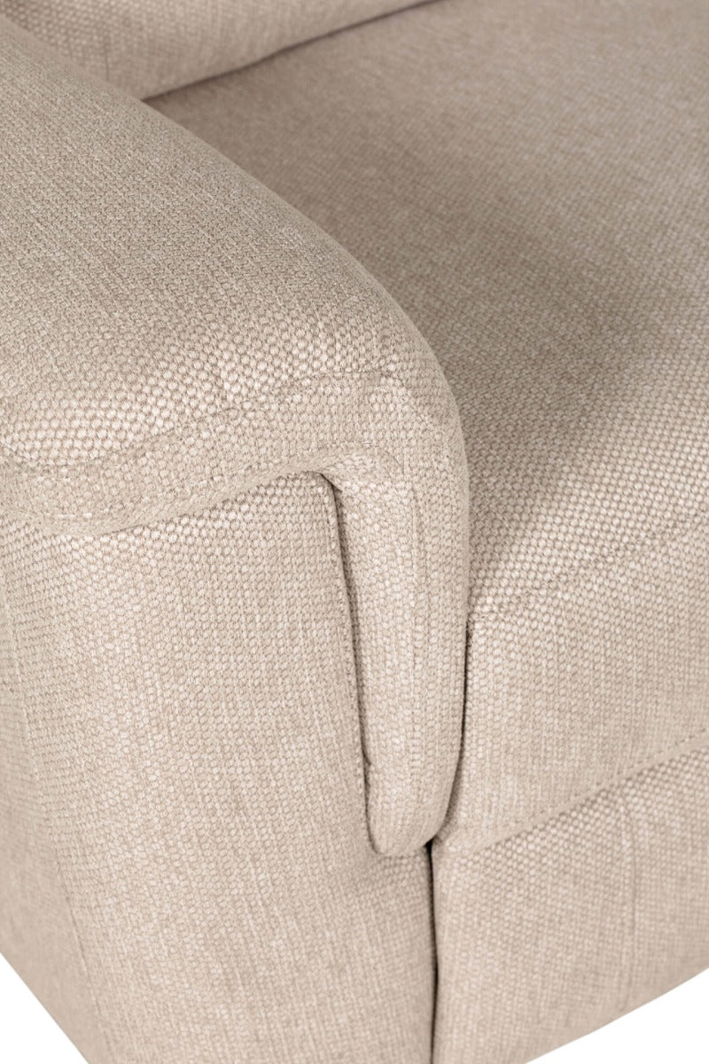 Bowie 3 Seater Fixed - Beige