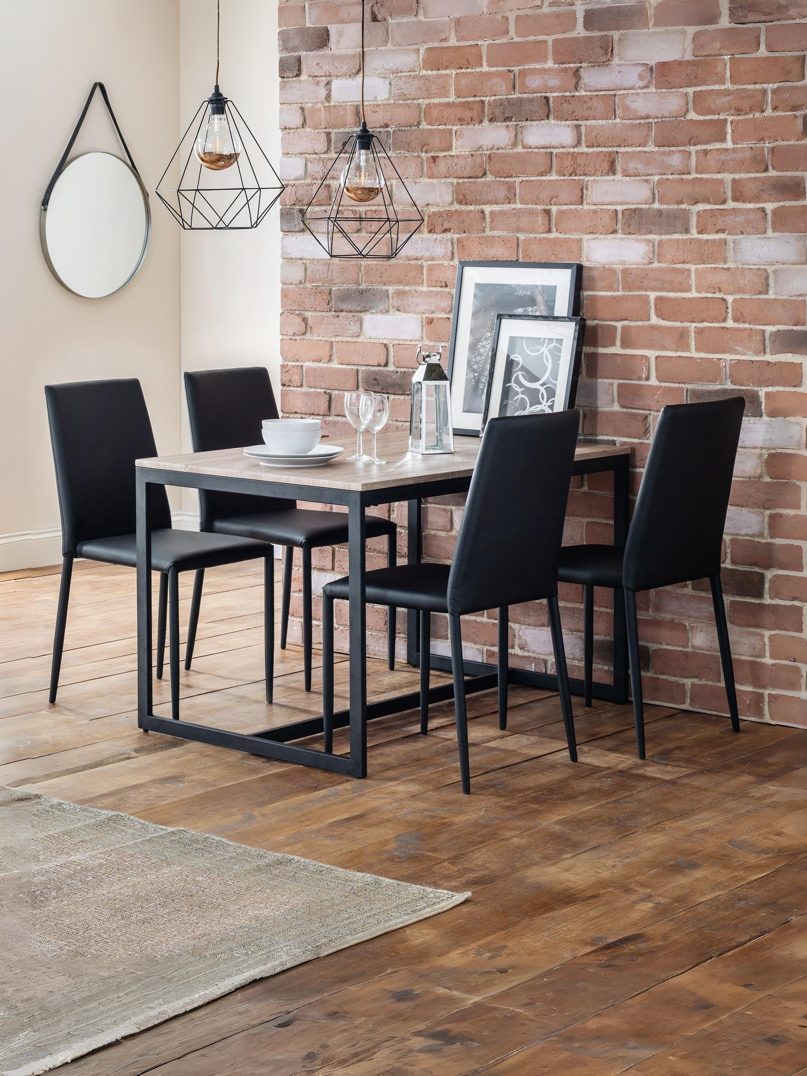 Set Of 4 Jazz Chairs Black