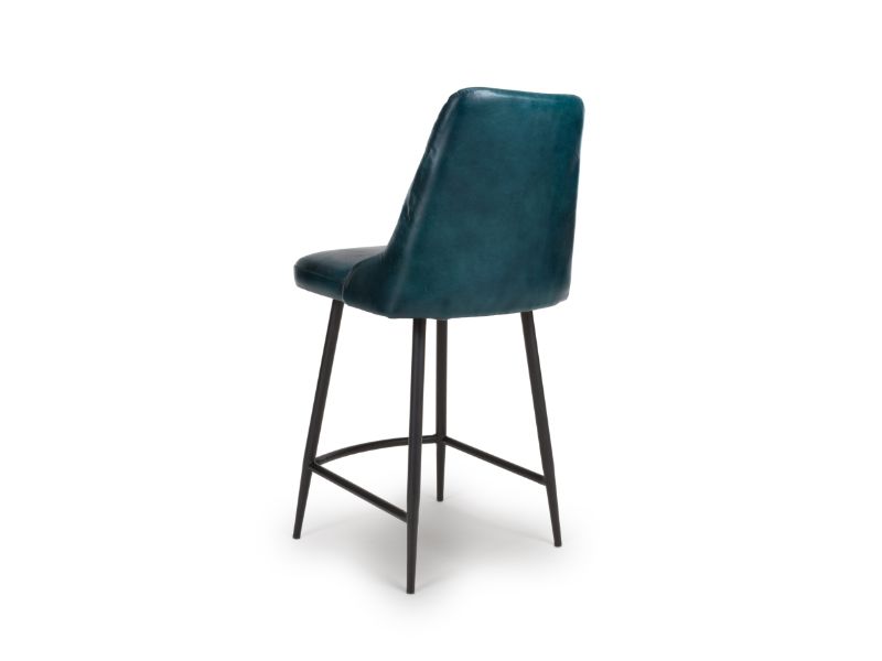 Two Bradley Counter Chairs - Blue