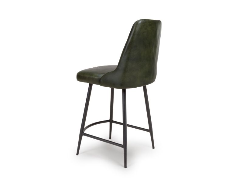Two Bradley Counter Chairs - Green