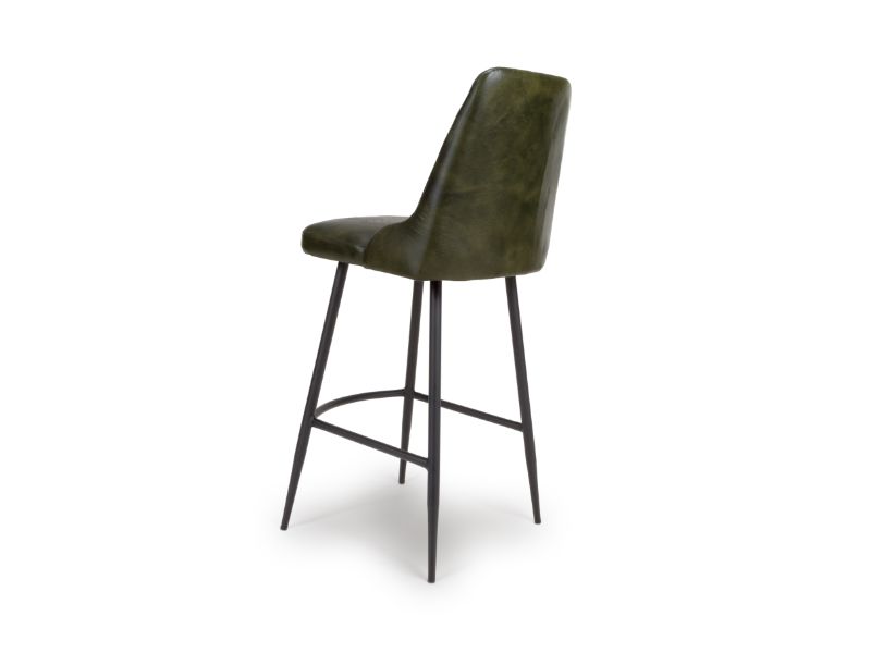 Two Bradley Bar Chairs - Green