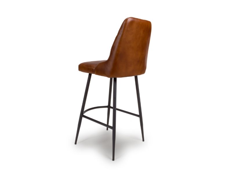 Two Bradley Bar Chairs - Tan