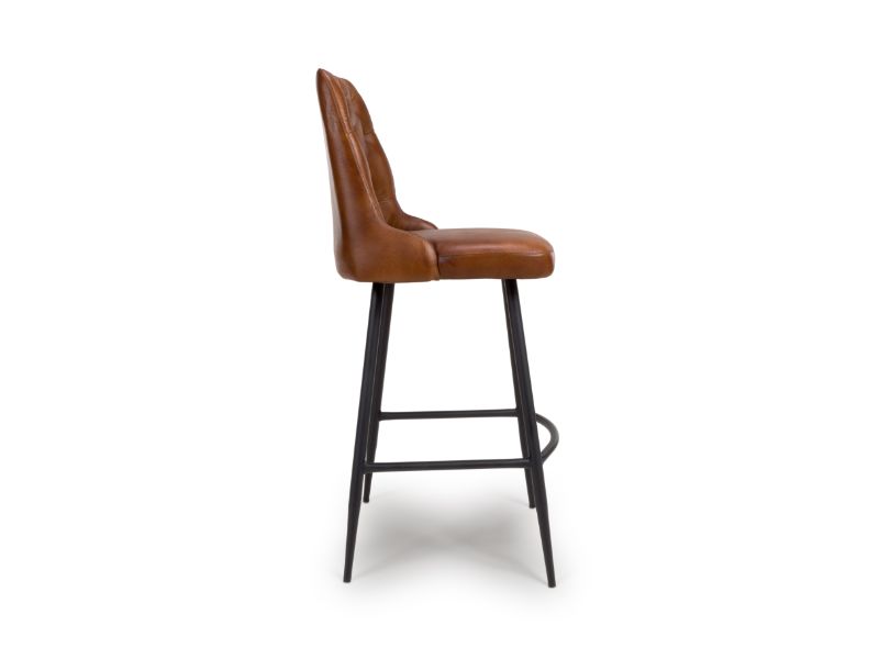 Two Bradley Bar Chairs - Tan