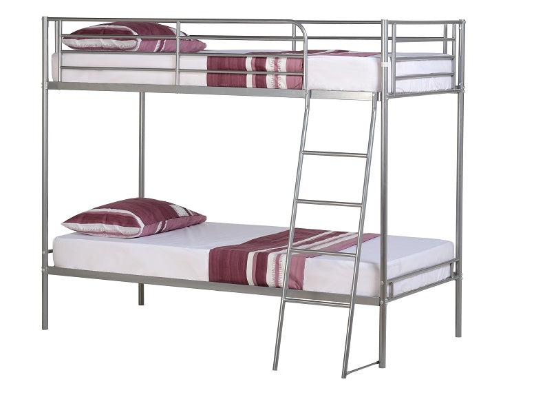 Brandon 3 ft Silver Bunk Bed