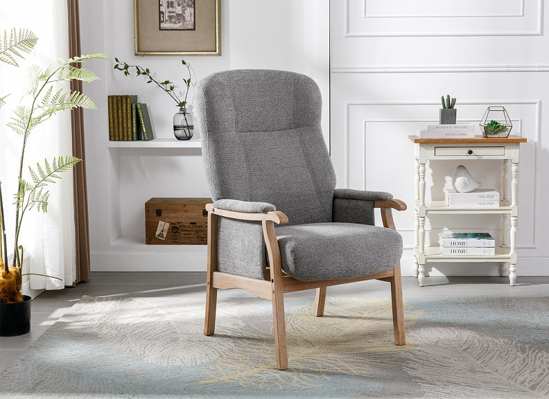 Brandon Herbert Grey Armchair - 1