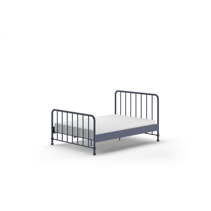 BRONXX BED 140 X 200 CM BLUE DENIM