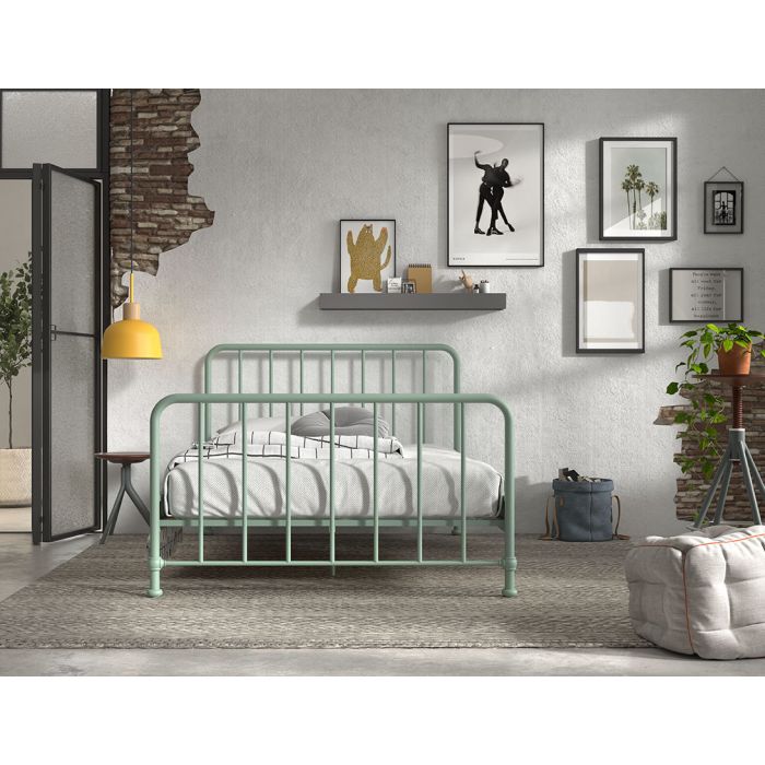 BRONXX BED 140 X 200 CM OLIVE GREEN
