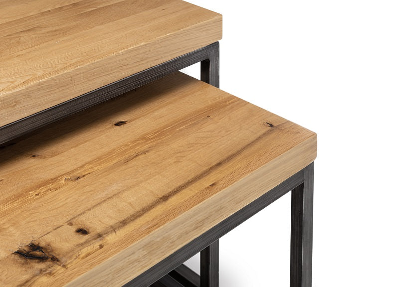 Brooklyn Oak Nesting Lamp Tables
