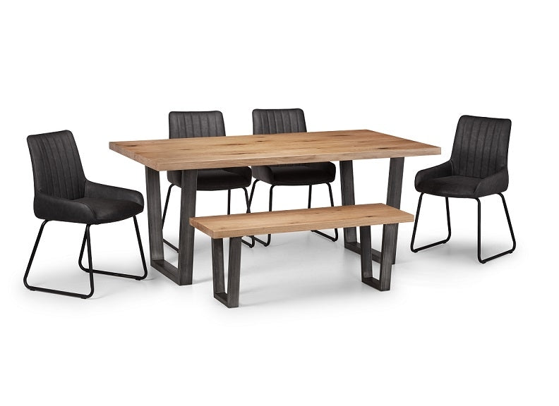 Brooklyn Table + Soho Dining Chairs & Bench