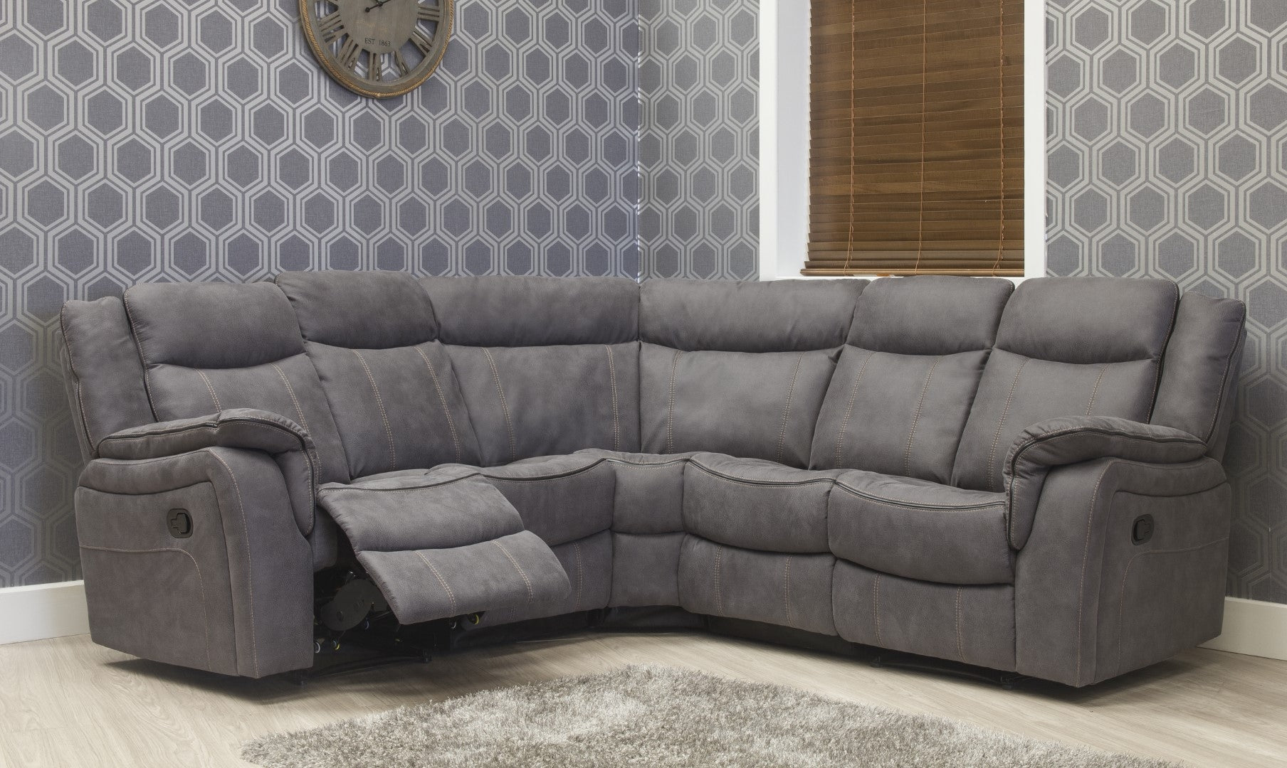Brooklyn Corner Reclining Fabric Sofas