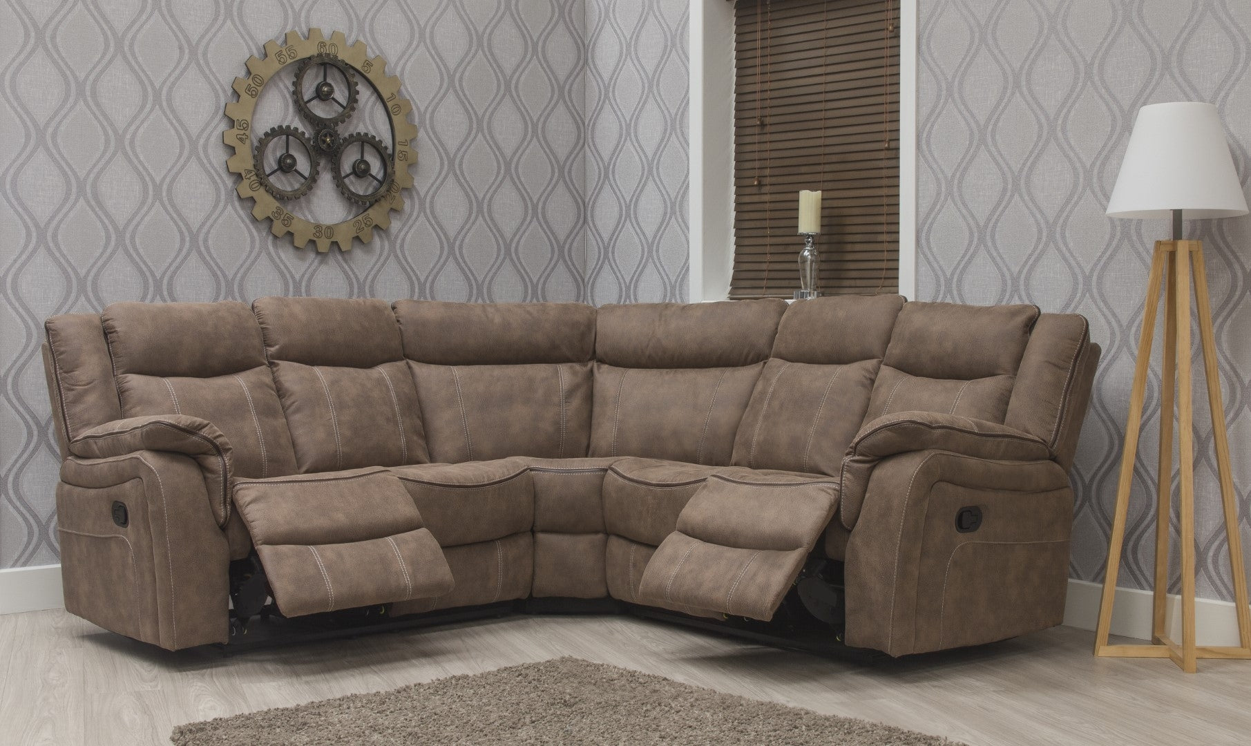 Brooklyn Corner Reclining Fabric Sofas