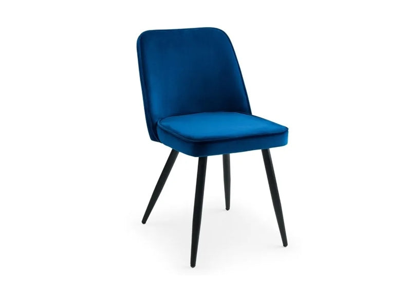 Burgess Blue Velvet Chair