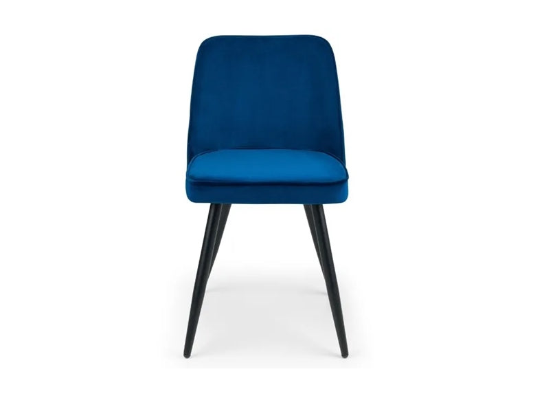 Burgess Blue Velvet Chair - 1