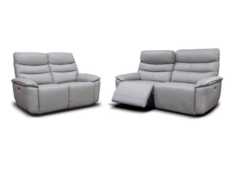 Cadiz Grey Two Seat Sofa W/Optional Power
