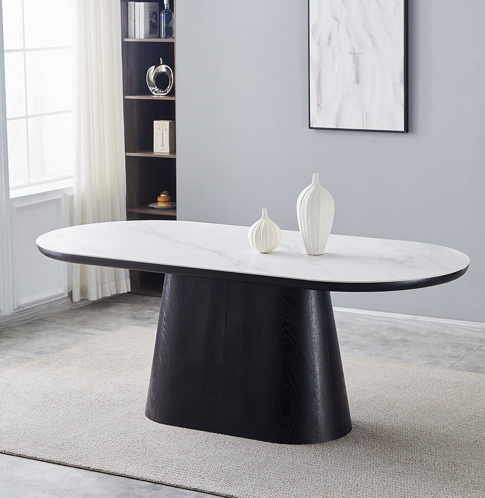 Calgary Dining Table White Top