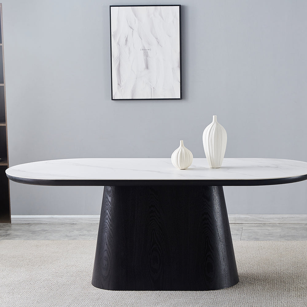 Calgary Dining Table White Top