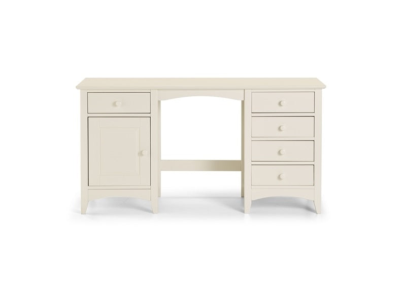 Cameo Stone White Dressing Table And Optional Stool/Mirror