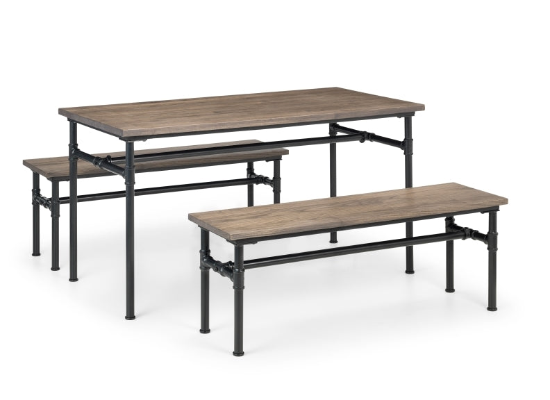 Carnegie Dining Table & Carnegie Dining Benches