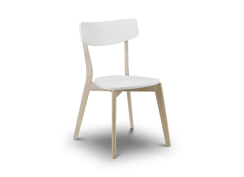Casa Two Tone White Dining Chair