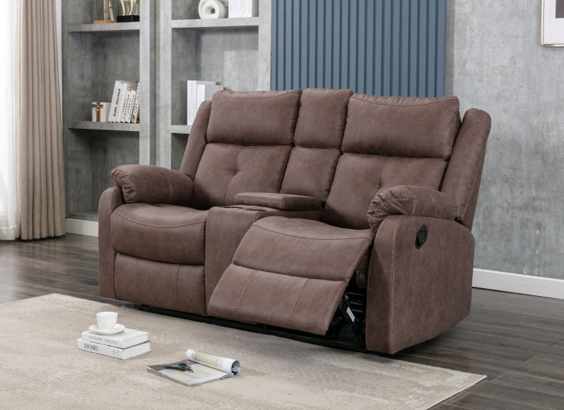 Casey 2RR Reclining Sofas W/Console
