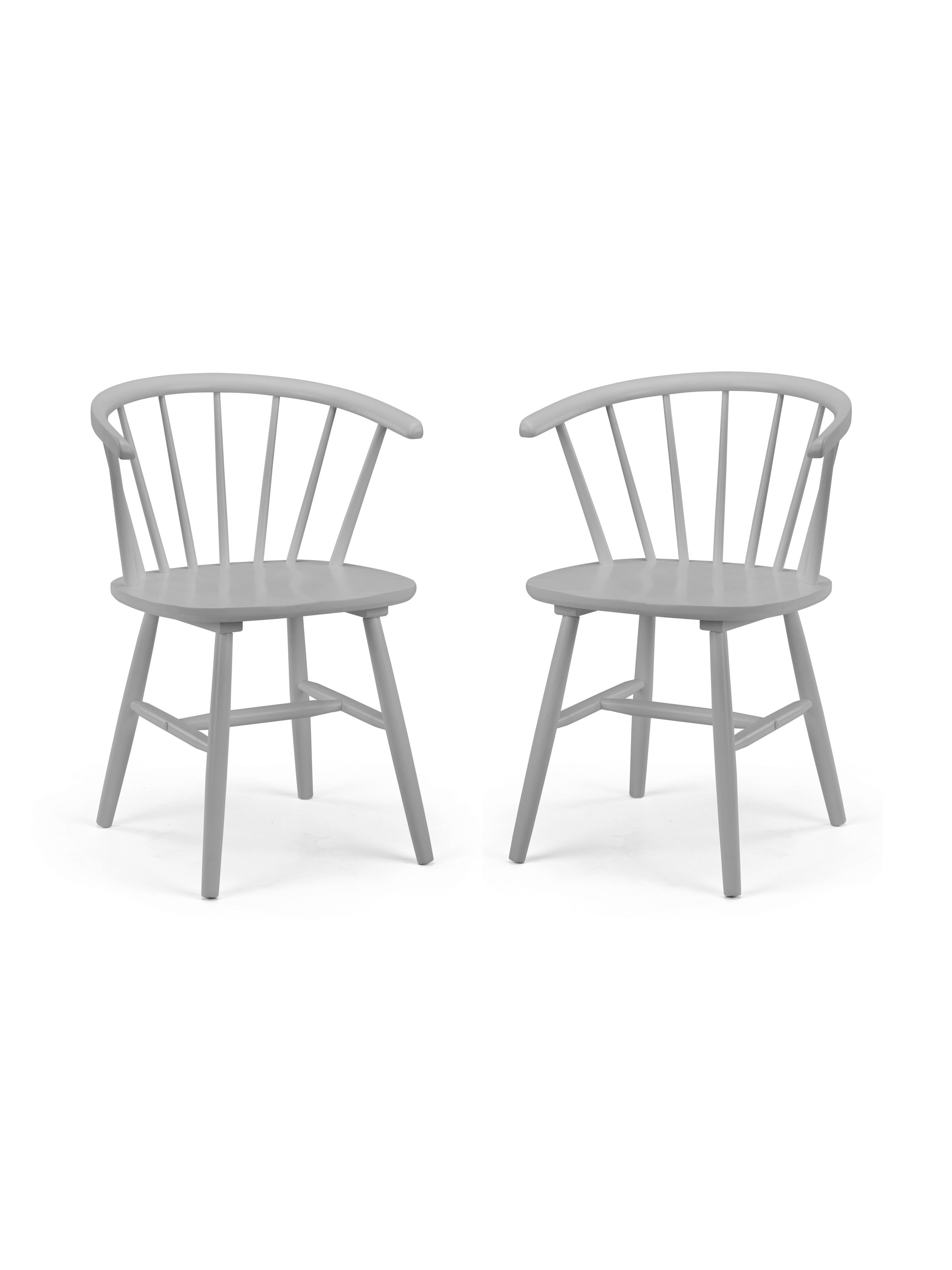 Set Of 2 Modena Dining Chairs - Grey