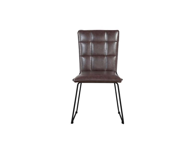 Two Paneled Back Faux Leather Chairs(CH17x2) (Pre-order)