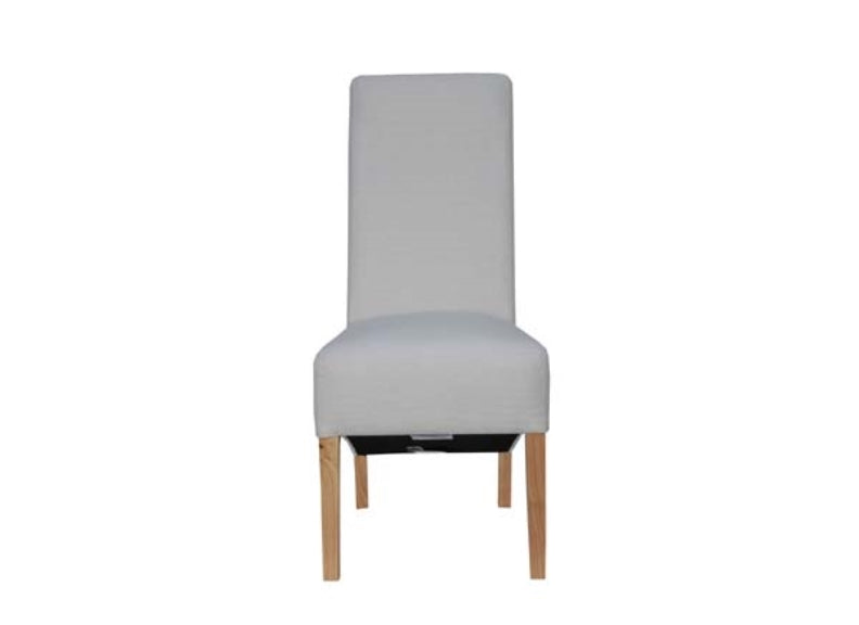 Two Scroll Back Fabric Dining Chairs(CH35 x2)