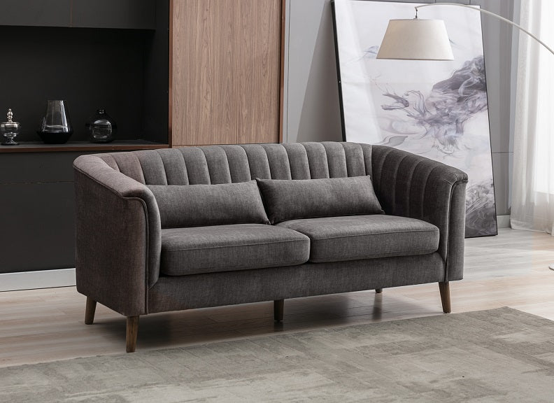 Charlotte Graphite Three Seat Sofa