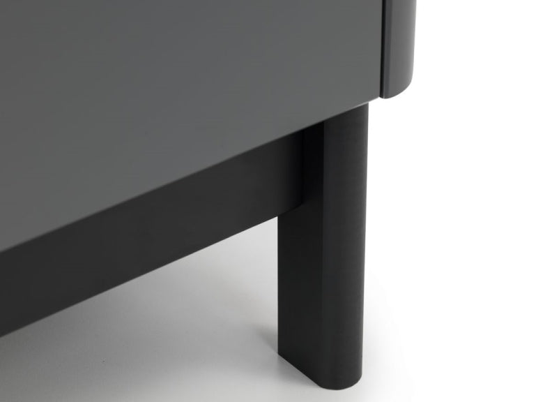 Chloe Dark Grey Wardrobe - leg