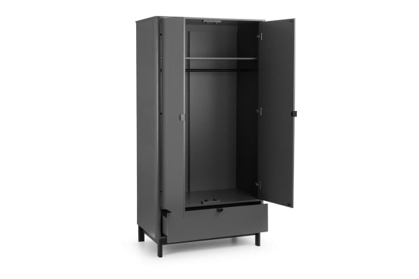 Chloe Dark Grey Wardrobe - interior