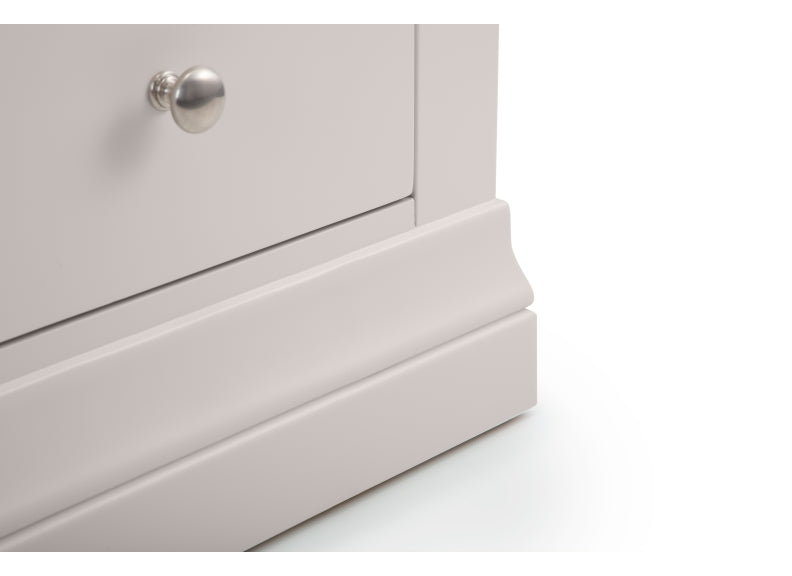 Clermont Grey Two Drawer Bedside