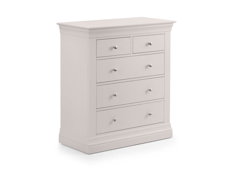 Clermont Grey 3+2 Drawer Chest - Stylish Storage Solution