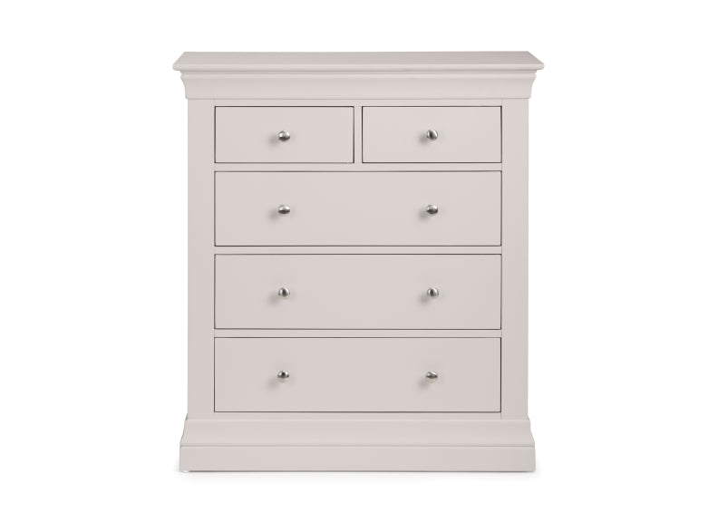 Clermont Grey 3+2 Drawer Chest - Stylish Storage Solution