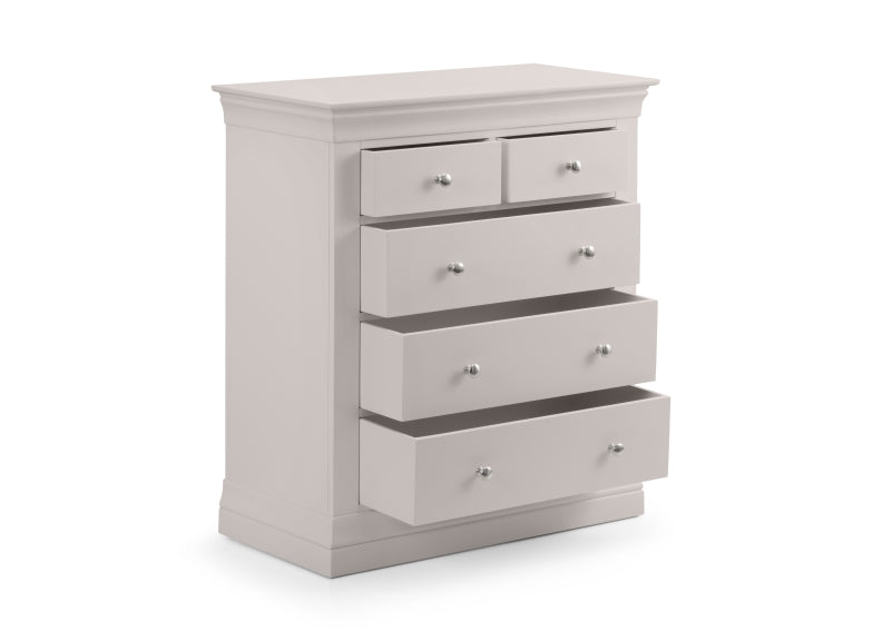 Clermont Grey 3+2 Drawer Chest - Stylish Storage Solution