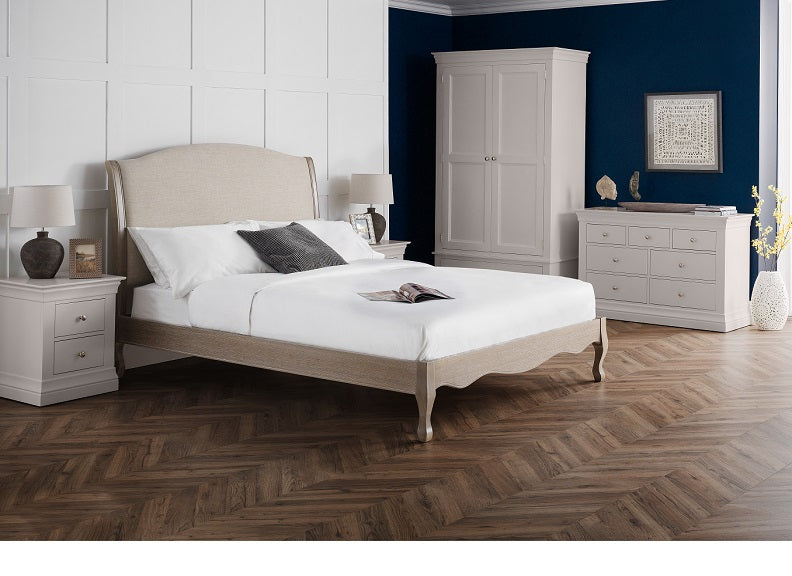 Clermont Grey Two Drawer Bedside