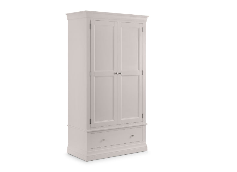 Clermont Grey Two Door Wardrobe