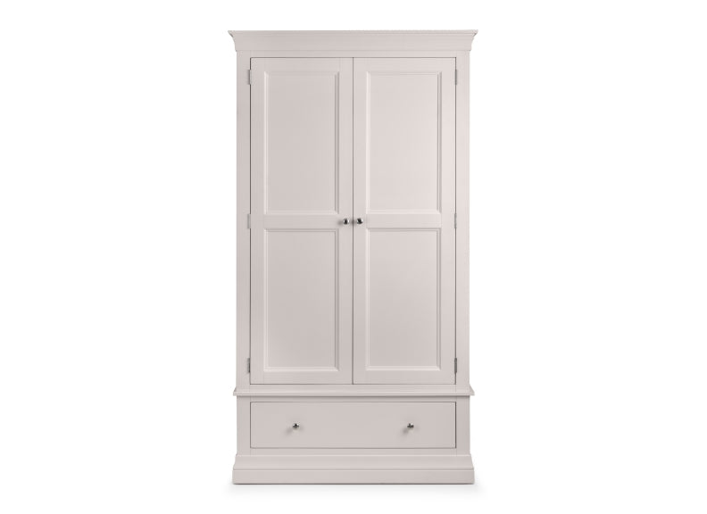Clermont Grey Two Door Wardrobe
