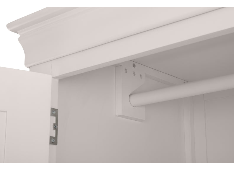 Clermont Grey Two Door Wardrobe