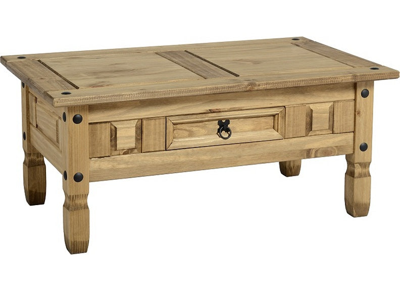 Corona Pine 1 Drw Coffee Table